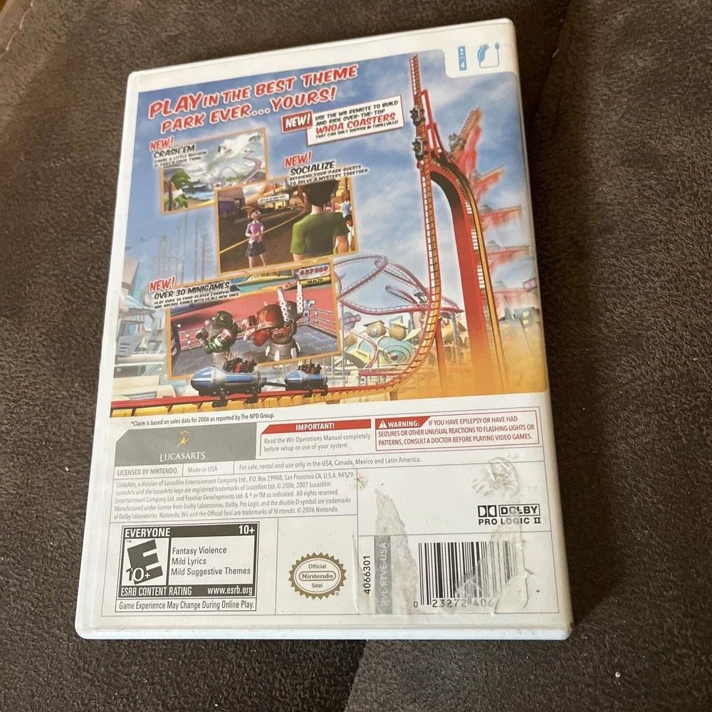Wii Thrillville Off The Rails NO Manual